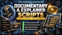 write engaging documentary and explainer youtube video scripts