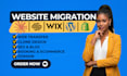 migrate transfer claude or HTML website to squarespace wix wordpress shopify