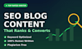 write SEO blog content that ranks and converts