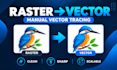 manually trace your image into a clean vector