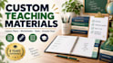 create lesson plans, worksheets, tests and answer keys