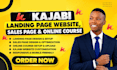 do kajabi landing page website, kajabi sales page, kajabi online course kajabi