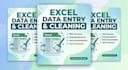 do excel data entry, data cleaning, deduplication, and formatting