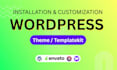 install and customize themeforest wordpress theme, template kit