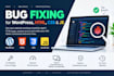 fix wordpress bugs, HTML, CSS, javascript and react website issues
