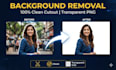 do professional background removal and photo editing HD