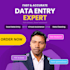 do excel data entry, data cleaning and PDF to excel conversion