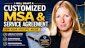 draft a customized msa and service agreement for your specific niche