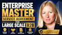 write an enterprise master service agreement for large scale b2b