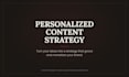 create a personalized social media content strategy