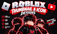 roblox horror simulator battleground youtube thumbnail and game icon designs