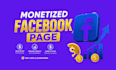 set up facebook page monetization and content monetization