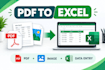 convert PDF or image to excel and do accurate data entry