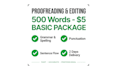 proofread and edit academic papers, essays and theses