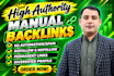 build high da manual backlinks using seo link building