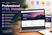 create a responsive HTML CSS website