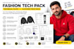 create fashion tech pack, technical flats, clothing tech pack