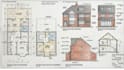 prepare UK extension and loft conversion drawing with elevation and floor plan