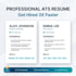 write professional ats CV, resume and cover letter design