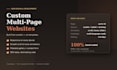 build a custom multi page responsive website with animations