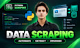 do python web scraping, lead scraping ,google map scraping, data scraping