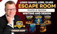 write and design custom amazon printable escape room, puzzle books, logic games