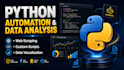 do python programming, automation scripts, and data analysis