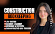 do construction bookkeeping in quickbooks online for USA