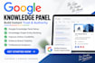 create google knowledge panel and knowledge graph for brand authority