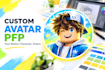 draw your roblox avatar as a custom profile picture pfp