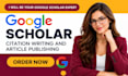 write and publish research articles in google scholar journals