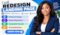redesign unbounce getresponse leadpages kajabi landing page