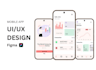 design a modern mobile UI UX in figma
