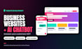 design and develop a business website with ai chatbot integration