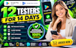 provide 12 testers user testing google play console closed testing 12 testers