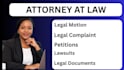 draft lawsuits, motions, petitions and appeals