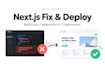 fix your next js website and deploy it on vercel