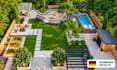 design backyard frontyard garden pool ration deck terrace 3d landscape