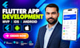 develop a flutter mobile app for ios and android