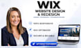 do wix website redesign, wix website design and wix studio redesign