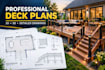create deck plans, deck design, patio deck plans and detailed deck drawings