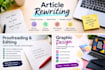 professionally rewrite your articles and blog posts