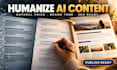 humanize and edit ai content for a natural brand voice