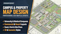 design campus map design property layout site map layout site and blueprint