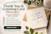 write custom thank you message and greeting card