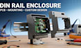 design custom din rail enclosure for pcb and electronics devices
