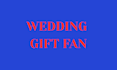 design your wedding couple gift fan