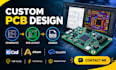 design custom pcb layout, schematic, circuit board in kicad, altium, esp32 pcb