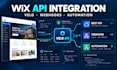 build wix velo API integration, webhook and third party integrations