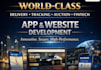 create delivery, tracking, auction, fintech app and website